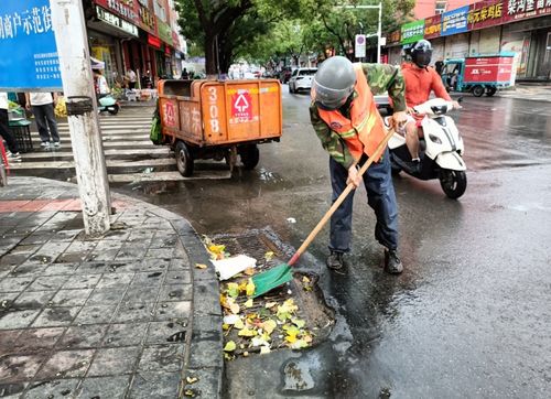 雨后全力保潔，守護城市容顏